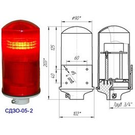Заградительный огонь «СДЗО-05-2» >32cd, тип «Б», 220V AC, IP54 ТУ 3461-003-69016606-2011